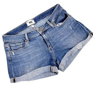 Paige Blue cuffed Denim Jimmy Jimmy Jean short shorts  distressed 26